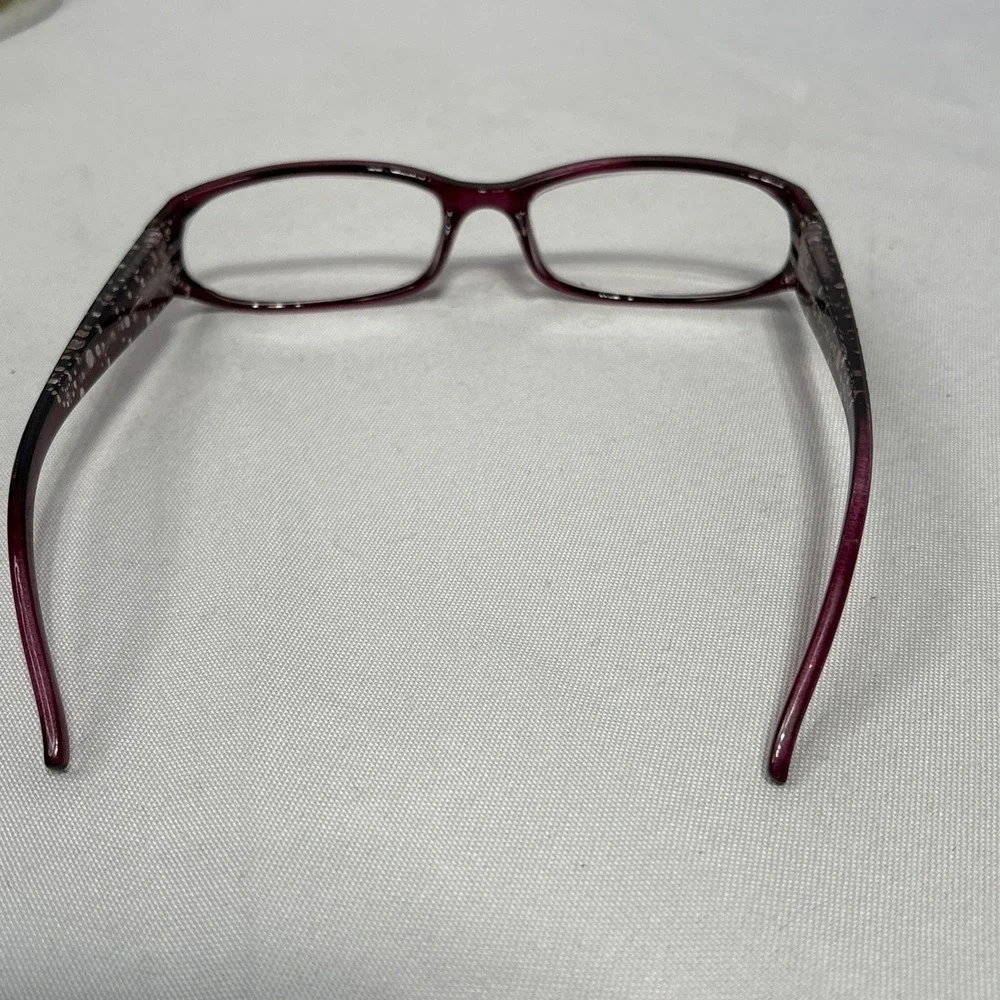 Foster Grant Reading Glasses +150 Red Glitter Polka‎ Dot Frame Stylish Readers
